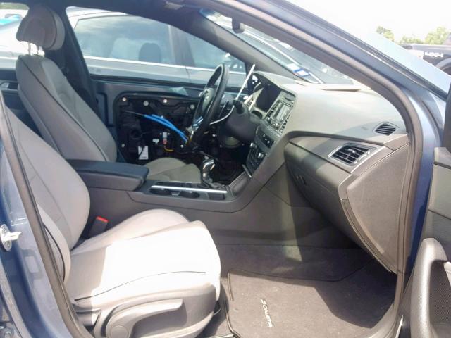 5NPE34AB2FH229277 - 2015 HYUNDAI SONATA SPO BLUE photo 5