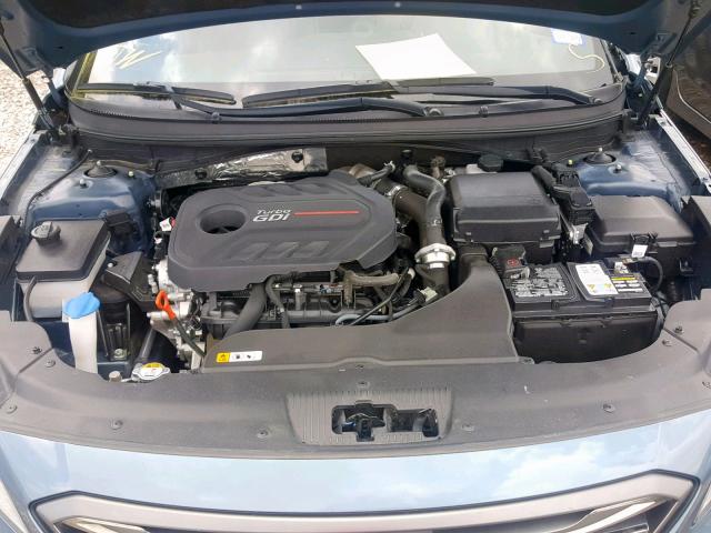 5NPE34AB2FH229277 - 2015 HYUNDAI SONATA SPO BLUE photo 7