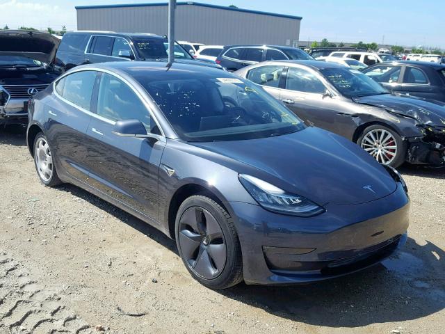 5YJ3E1EA6JF028295 - 2018 TESLA MODEL 3 GRAY photo 1