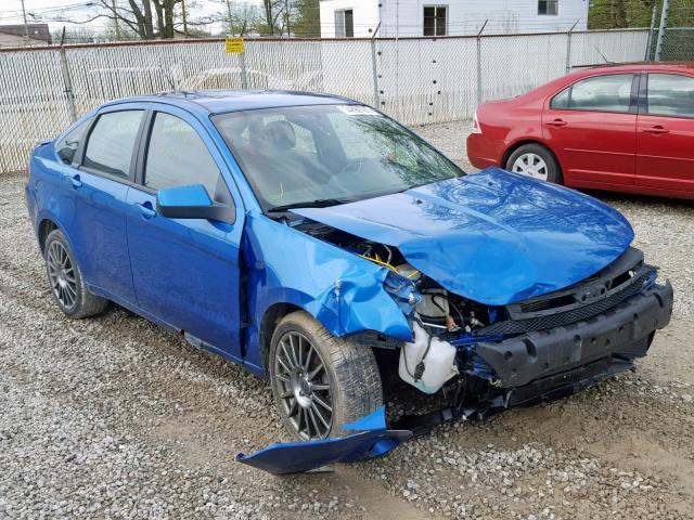 1FAHP3GN2AW182158 - 2010 FORD FOCUS SES BLUE photo 1