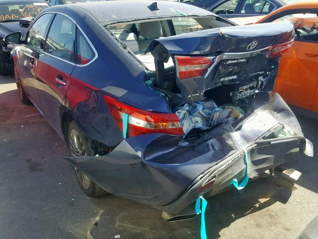 4T1BK1EB6GU227288 - 2016 TOYOTA AVALON XLE BLACK photo 3