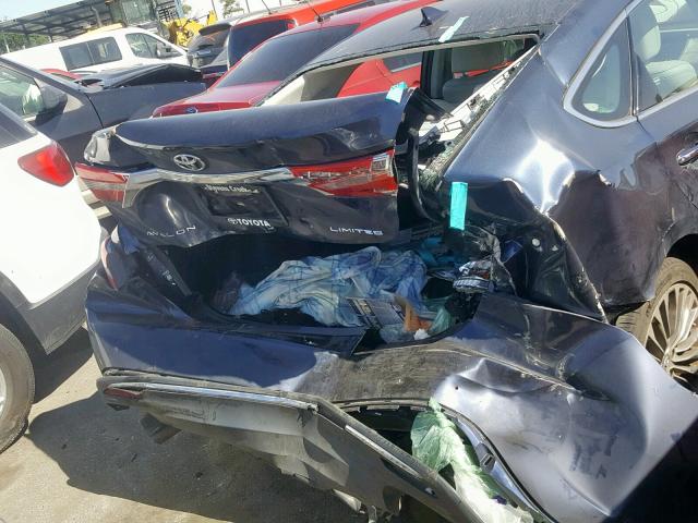 4T1BK1EB6GU227288 - 2016 TOYOTA AVALON XLE BLACK photo 9