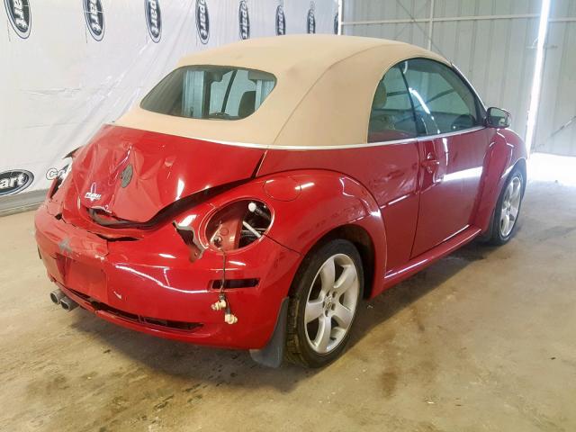 3VWSF31Y36M307873 - 2006 VOLKSWAGEN NEW BEETLE Rot Foto 4