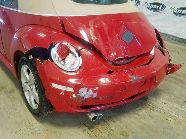 3VWSF31Y36M307873 - 2006 VOLKSWAGEN NEW BEETLE Rot Foto 9