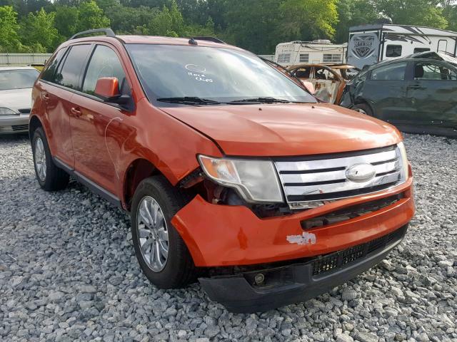 2FMDK38C08BA35266 - 2008 FORD EDGE SEL ORANGE photo 1