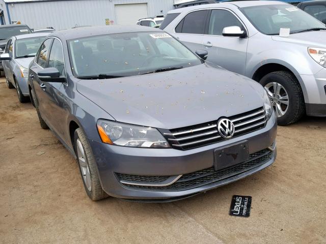 1VWBH7A30CC079883 - 2012 VOLKSWAGEN PASSAT SE GRAY photo 1