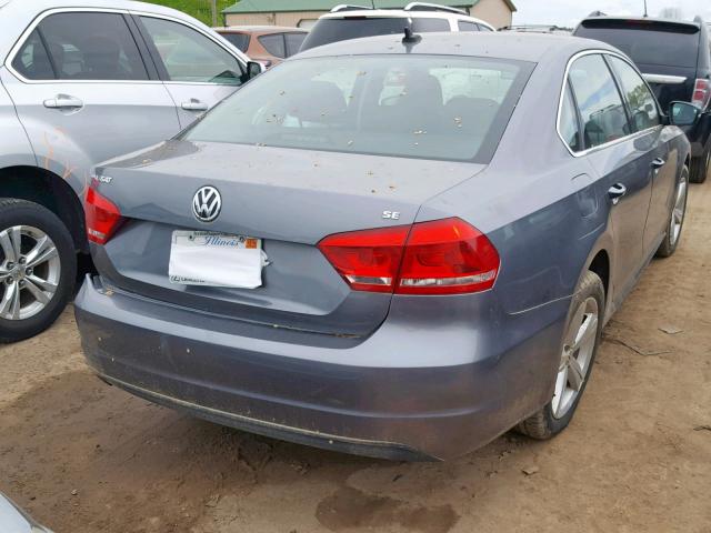 1VWBH7A30CC079883 - 2012 VOLKSWAGEN PASSAT SE GRAY photo 4