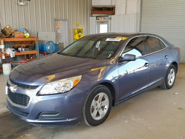 1G11C5SL0EF274439 - 2014 CHEVROLET MALIBU 1LT BLUE photo 2