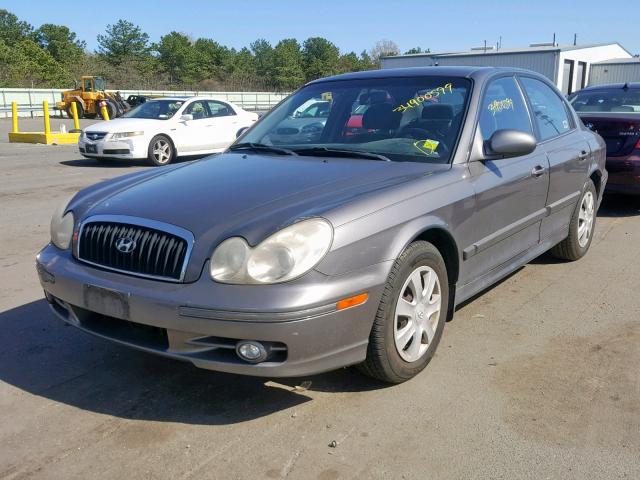 KMHWF25S12A694446 - 2002 HYUNDAI SONATA GL GRAY photo 2