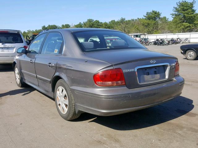 KMHWF25S12A694446 - 2002 HYUNDAI SONATA GL GRAY photo 3