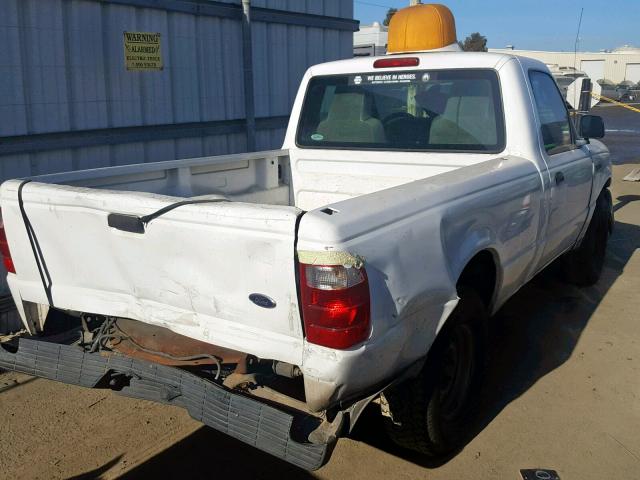 1FTYR10D95PA96467 - 2005 FORD RANGER WHITE photo 4