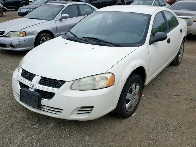 1B3EL36X84N121114 - 2004 DODGE STRATUS SE WHITE photo 2