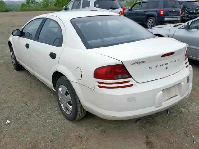 1B3EL36X84N121114 - 2004 DODGE STRATUS SE WHITE photo 3