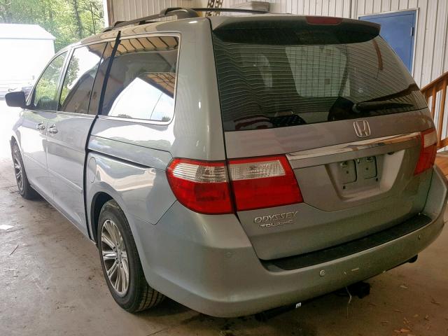 5FNRL38867B008240 - 2007 HONDA ODYSSEY TO BLUE photo 3