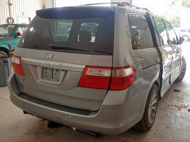 5FNRL38867B008240 - 2007 HONDA ODYSSEY TO BLUE photo 4