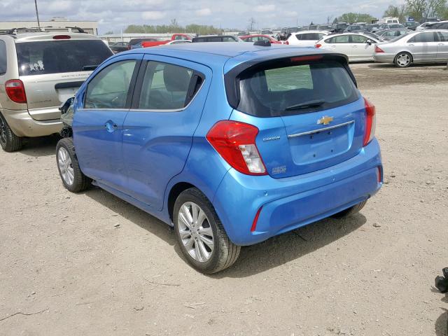 KL8CF6SA1HC838223 - 2017 CHEVROLET SPARK 2LT BLUE photo 3