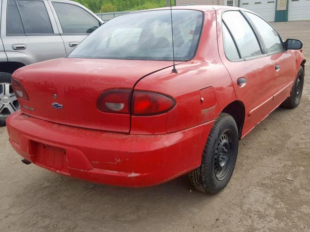 1G1JC524417328760 - 2001 CHEVROLET CAVALIER B RED photo 4