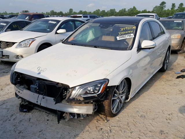 WDDUG8DB8KA424519 - 2019 MERCEDES-BENZ S 560 WHITE photo 2