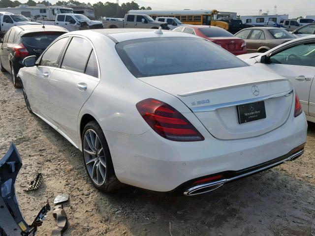 WDDUG8DB8KA424519 - 2019 MERCEDES-BENZ S 560 WHITE photo 3