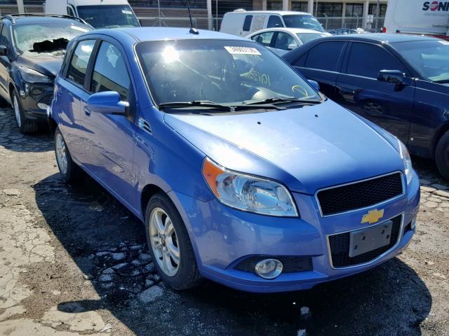 KL1TG66E89B649732 - 2009 CHEVROLET AVEO LT BLUE photo 1