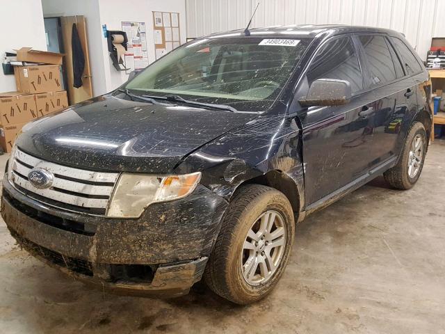 2FMDK36C97BA99386 - 2007 FORD EDGE SE BLACK photo 2