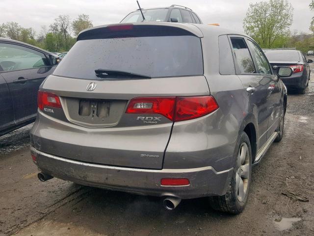 5J8TB18577A001116 - 2007 ACURA RDX TECHNO BROWN photo 4