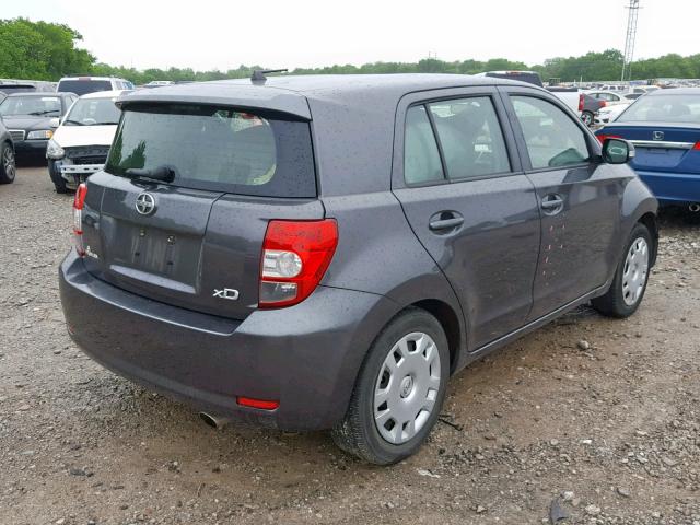 JTKKU4B44C1020876 - 2012 TOYOTA SCION XD GRAY photo 4