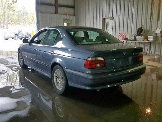 WBADT63402CH88550 - 2002 BMW 530 I AUTO BLUE photo 3