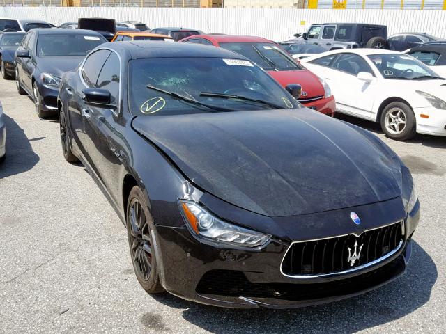 ZAM57XSA8E1128130 - 2014 MASERATI GHIBLI BLACK photo 1