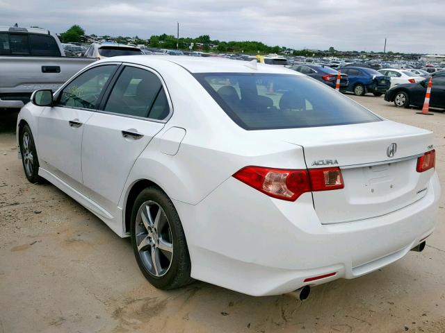 JH4CU2F86CC002797 - 2012 ACURA TSX SE WHITE photo 3