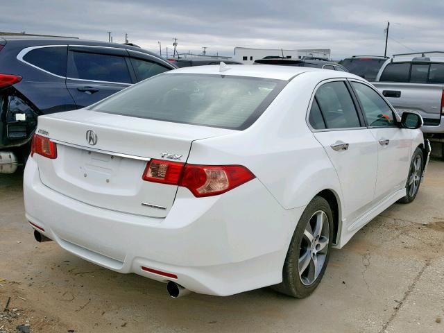 JH4CU2F86CC002797 - 2012 ACURA TSX SE WHITE photo 4