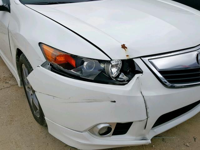 JH4CU2F86CC002797 - 2012 ACURA TSX SE WHITE photo 9