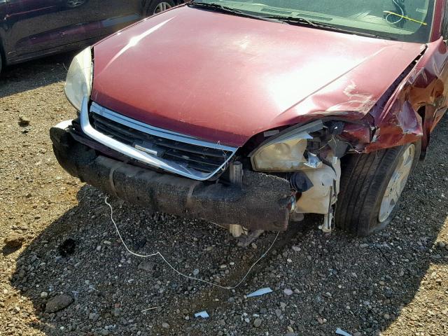 1G1ZU64854F202956 - 2004 CHEVROLET MALIBU MAX 红色 照片 9