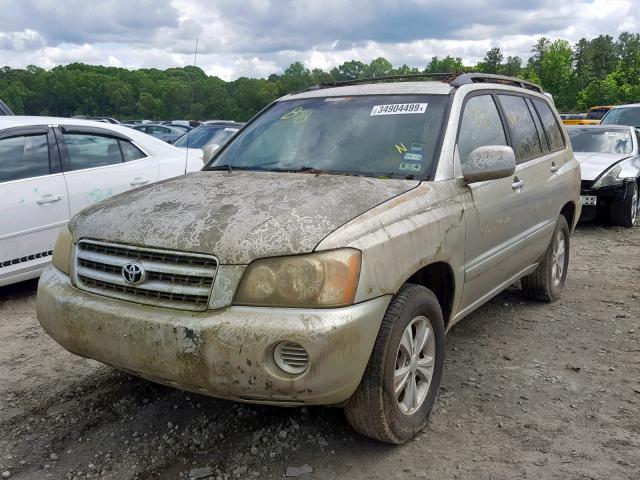 JTEGF21A220035475 - 2002 TOYOTA HIGHLANDER SILVER photo 2