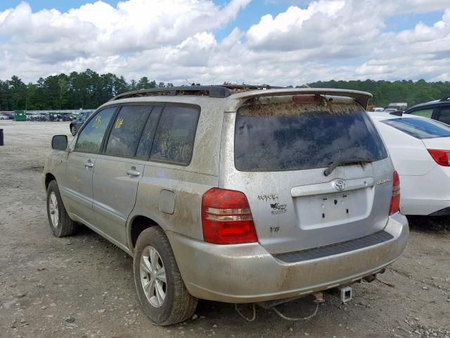 JTEGF21A220035475 - 2002 TOYOTA HIGHLANDER SILVER photo 3