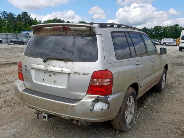 JTEGF21A220035475 - 2002 TOYOTA HIGHLANDER SILVER photo 4