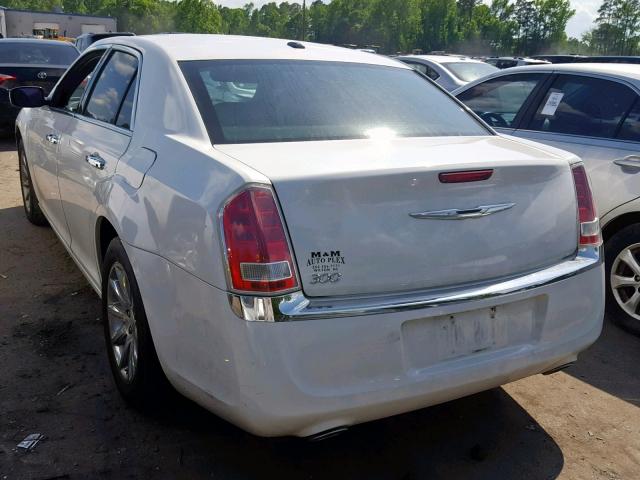 2C3CA5CG3BH546231 - 2011 CHRYSLER 300 LIMITE WHITE photo 3