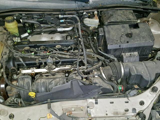 1FAFP34N55W251247 - 2005 FORD FOCUS ZX4 TAN photo 7