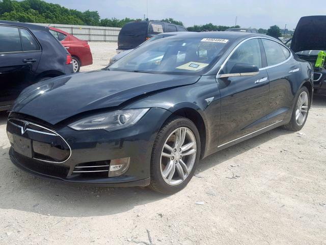 5YJSA1DN8DFP26231 - 2013 TESLA MODEL S BLACK photo 2