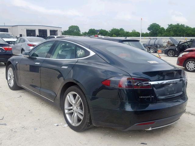 5YJSA1DN8DFP26231 - 2013 TESLA MODEL S BLACK photo 3