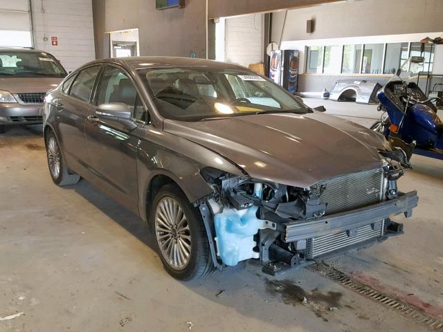 3FA6P0K99ER331934 - 2014 FORD FUSION TIT GRAY photo 1