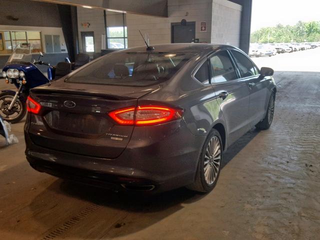 3FA6P0K99ER331934 - 2014 FORD FUSION TIT GRAY photo 4