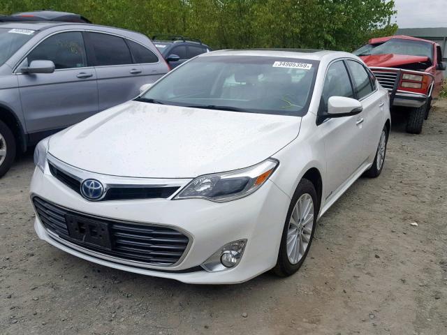 4T1BD1EB5DU010112 - 2013 TOYOTA AVALON HYB WHITE photo 2