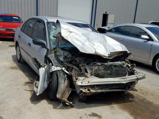 1HGES16314L008279 - 2004 HONDA CIVIC DX V SILVER photo 1