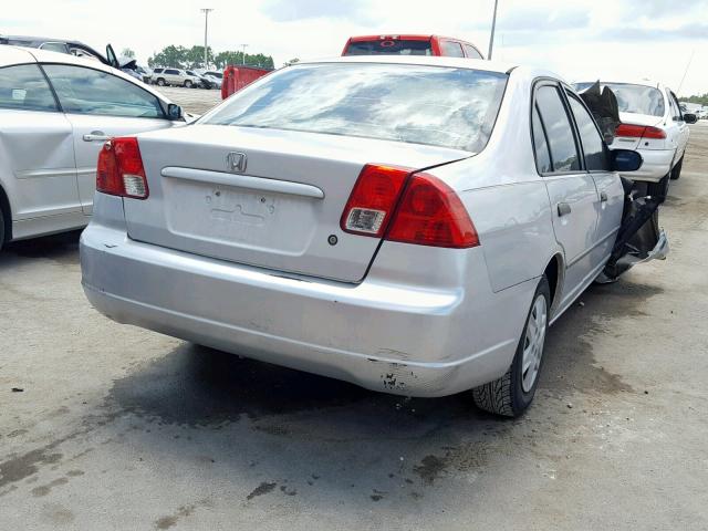 1HGES16314L008279 - 2004 HONDA CIVIC DX V SILVER photo 4