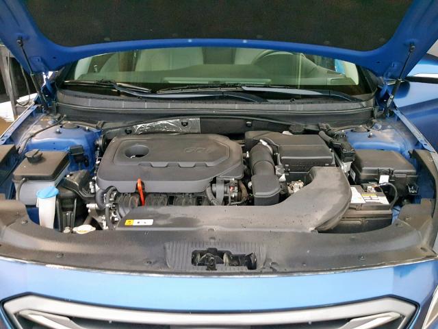 5NPE34AF6GH325823 - 2016 HYUNDAI SONATA SPO BLUE photo 7