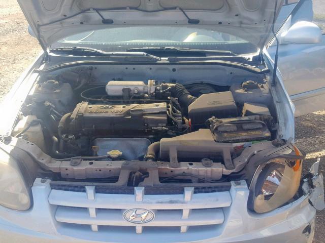 KMHCG45C83U429950 - 2003 HYUNDAI ACCENT GL BLUE photo 7