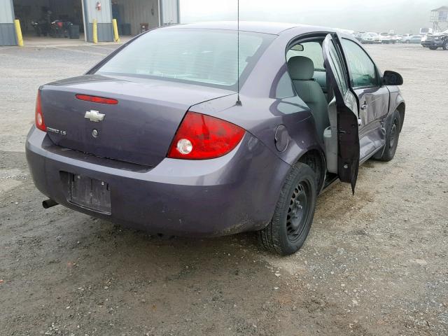 1G1AK55F167760939 - 2006 CHEVROLET COBALT LS GRAY photo 4