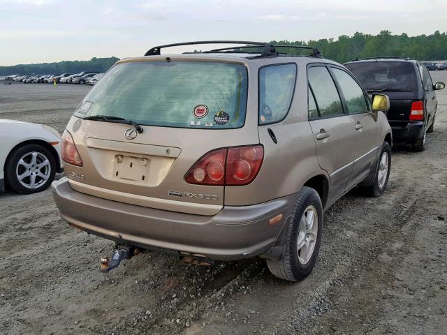 JT6GF10U3X0016846 - 1999 LEXUS RX 300 GOLD photo 4