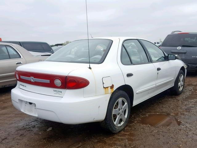 1G1JF52F737199554 - 2003 CHEVROLET CAVALIER L WHITE photo 4